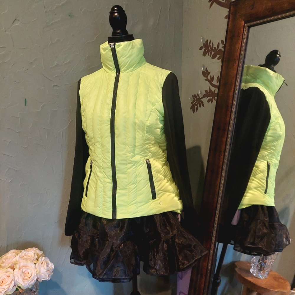 Casual neon jacket sz M
